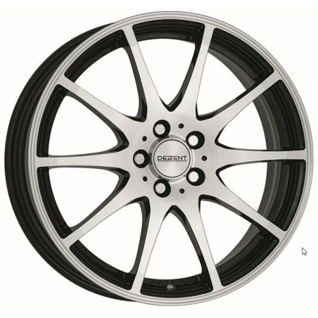 Jante alu 15 pouces DEZENT TI Noir 4x100 Logan Sandero Lodgy Dokker Civic Rio Corsa Captur Clio