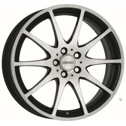 Jante alu 16 pouces DEZENT TI Noir CR-C CR-Z Civic Elantra Ceed 4008 Asx Megane Scenic Auris 5x114,3