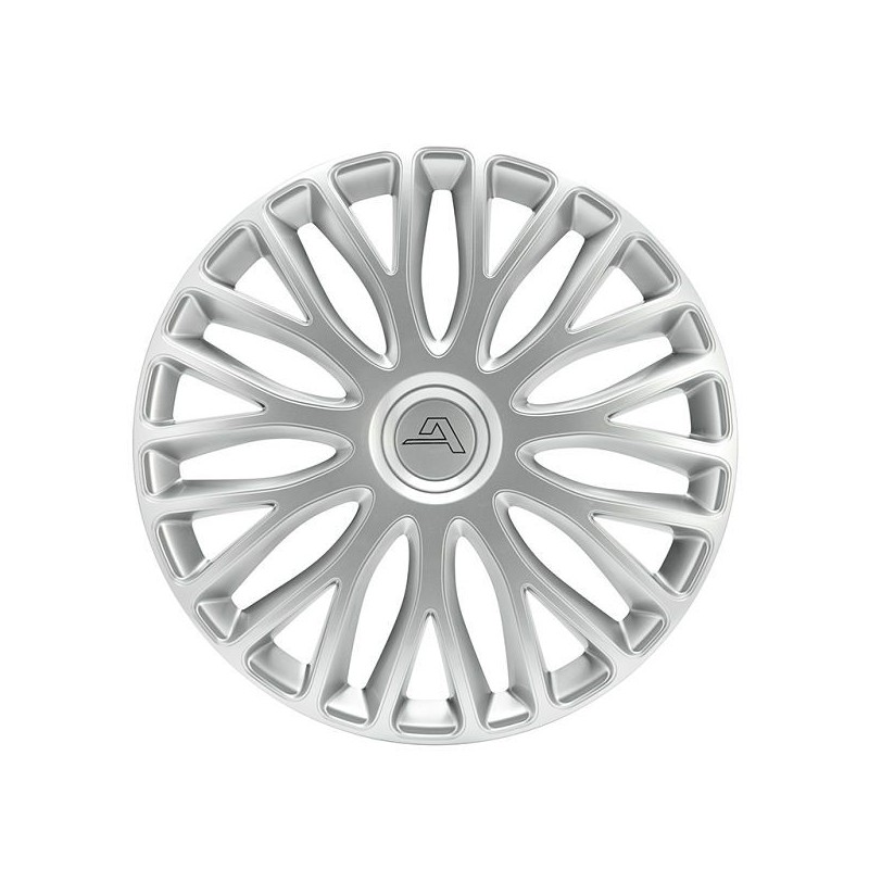 Enjoliveur 13 pouces argent MILAN - pack 4 enjoliveurs