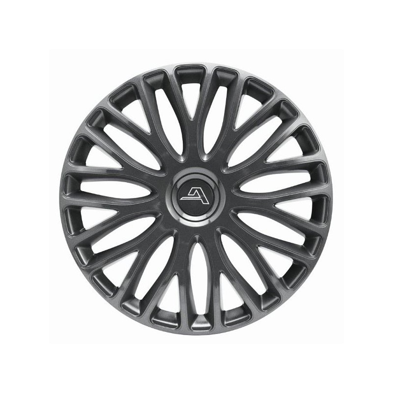 Enjoliveur 16 pouces argent MILAN - pack 4 enjoliveurs