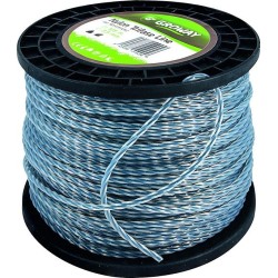 Fil pour débroussailleuse 2,4 mm coextrudé TRIFASE bobine 230 mètres