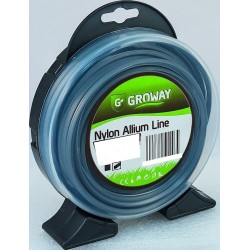 Fil debroussailleuse carré aluminium 3 mm ALLIUM blister 26 mètres