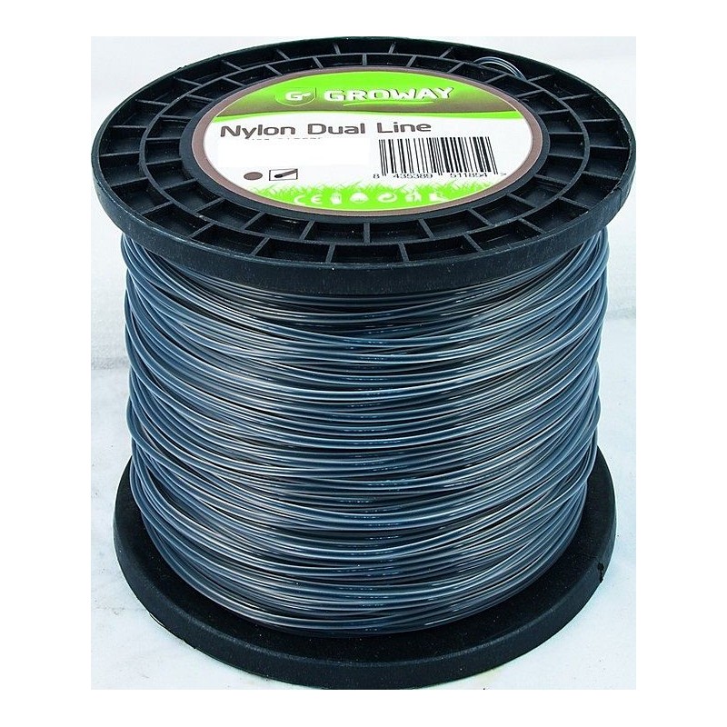 Fil debroussailleuse rond coextrudé 3 mm DUAL bobine 168 mètres