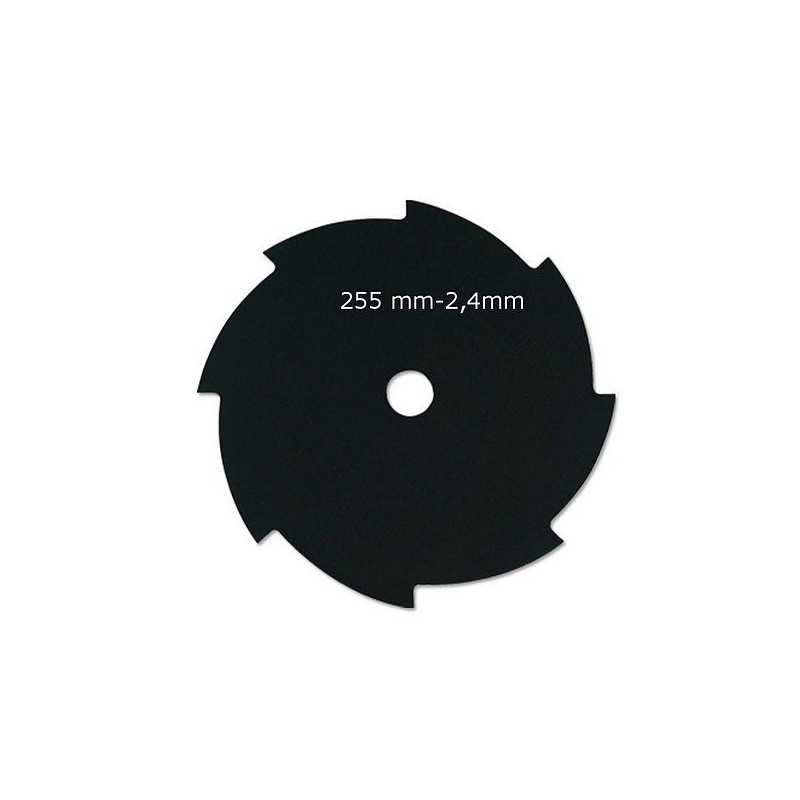 Lame débroussailleuse 8 dents 255 mm x 2,4 mm ep.