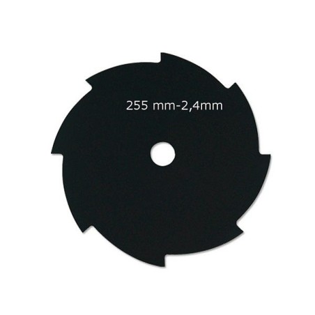 Lame débroussailleuse 8 dents 255 mm x 2,4 mm ep.