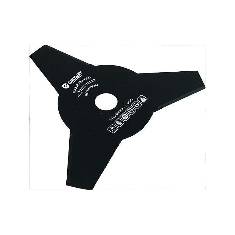 Lame débroussailleuse 3 dents 255 mm x 2,4 mm ep.