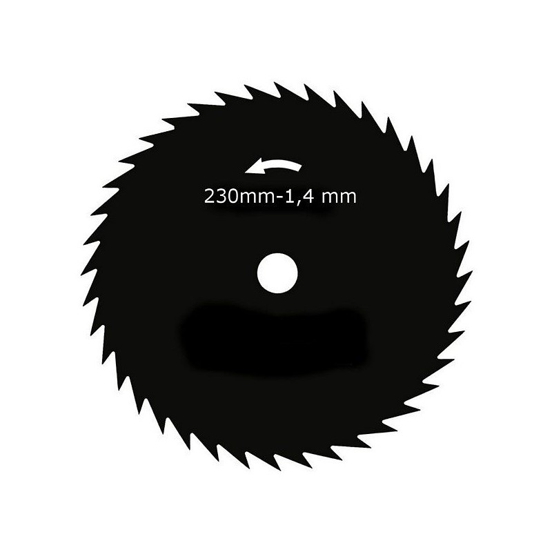 Lame disque débroussailleuse 40 dents 255 mm x 1,4 mm ep.