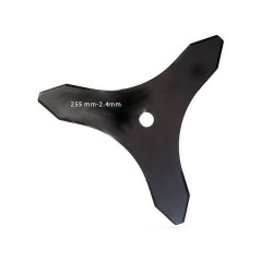 Lame débroussailleuse 3 pointes 255 mm x 2,4 mm ep.