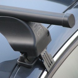 Pack Barres de toit Totus 112 cm fixation portières et Coffre toit  - 008