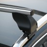 Pack Barres de toit Totus alu 112 cm fixation Railing et Coffre toit  102