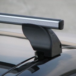 Pack Barres de toit alu Totus 112 cm pour points de fixation intégrés et Coffre toit  - 075