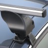 Pack Barres de toit alu Totus 130 cm fixation portières et Coffre toit  - 004