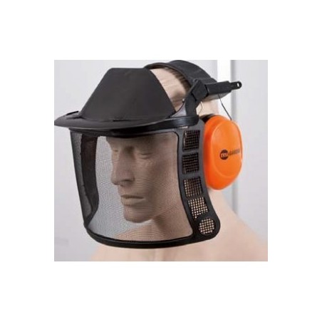 Visière de protection avec casque anti-bruit