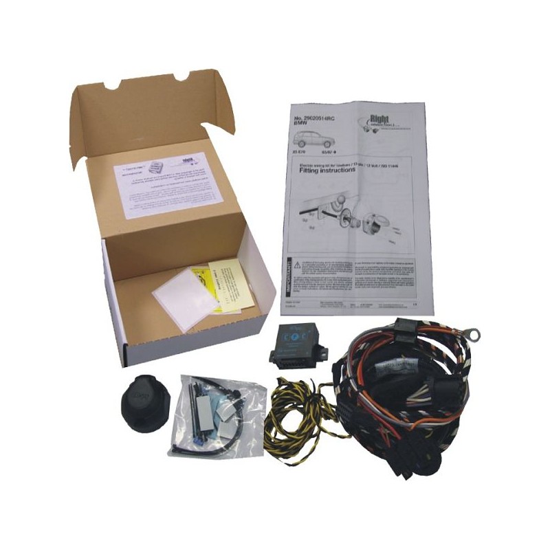 Faisceau branchement électrique d'attelage SPECIFIQUE 13 broches pour multiplexage AUDI Q7 [03/2006 -- 05/2015]