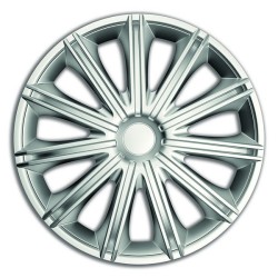 Enjoliveur 15 pouces argent NERO - pack 4 enjoliveurs