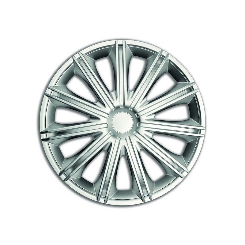 Enjoliveur 16 pouces argent NERO - pack 4 enjoliveurs