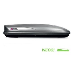 Coffre de toit 500 Litres Wego Gris