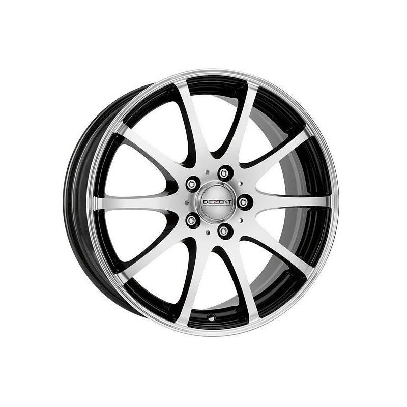 Jante alu 15 pouces DEZENT V Noir 4x114,3 Epica Lacetti Accord Cerato Colt Tiida Forfour V40