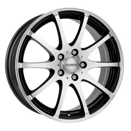 Jante alu 15 pouces DEZENT V Noir 4x114,3 Epica Lacetti Accord Cerato Colt Tiida Forfour V40
