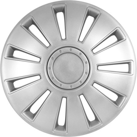 Enjoliveur 17 pouces argent SILVERSTONE - pack 4 enjoliveurs