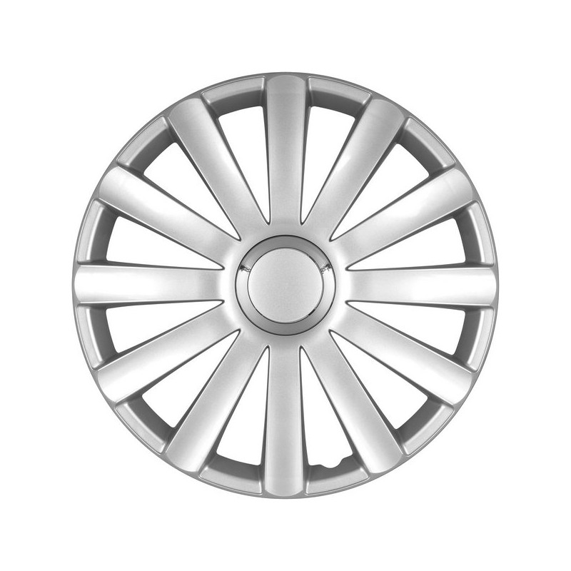 Enjoliveur 16 pouces argent SPYDER - pack 4 enjoliveurs