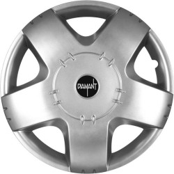 Enjoliveur 13 pouces argent DIAMANT - pack 4 enjoliveurs