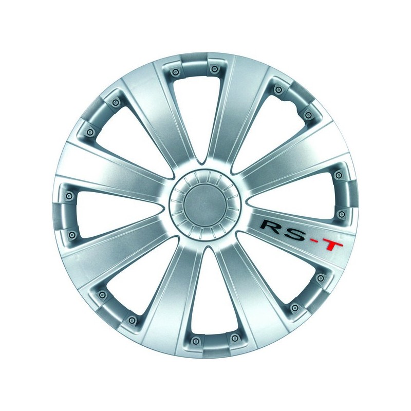 Enjoliveur 15 pouces argent Rst - pack de 4 enjoliveurs
